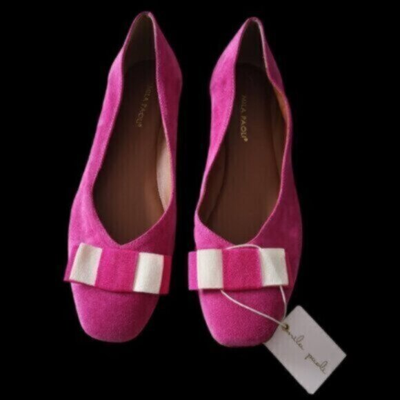 Mila Paoli Italy Leather Ballet Flats NWT Sz 9 - Picture 4 of 6